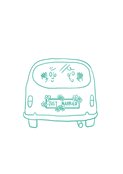 Just Married en voiture et fleurs